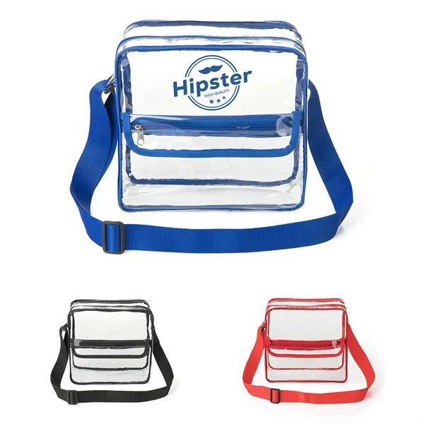 Basic Clear Stadium Security Messenger Bag