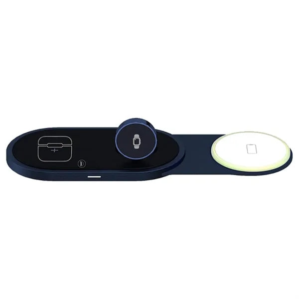 3-in-1 Foldable Magnetic Wireless Charger with LED Light