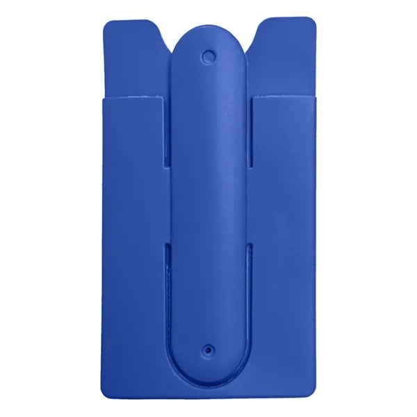 Silicone Phone Wallet with Adhesive Back and Foldable