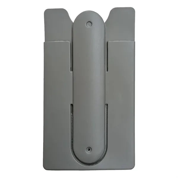 Silicone Phone Wallet with Adhesive Back and Foldable