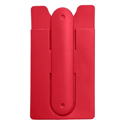 Silicone Phone Wallet with Adhesive Back and Foldable