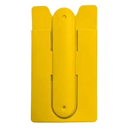 Silicone Phone Wallet with Adhesive Back and Foldable