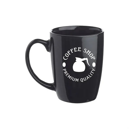 Ceramic Solid Color Curved Mug, 12 oz.