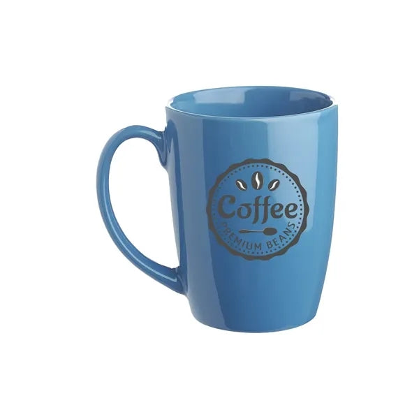 Ceramic Solid Color Curved Mug, 12 oz.