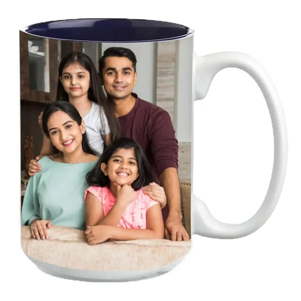 15 oz. Glossy Two-Tone Custom Photo Mug