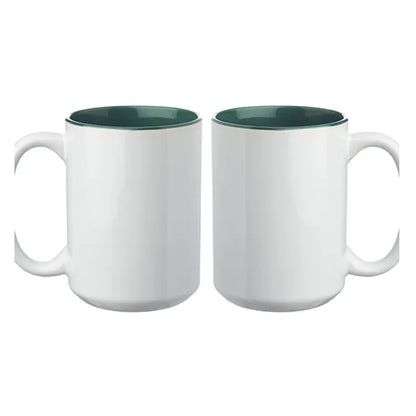 15 oz. Glossy Two-Tone Custom Photo Mug