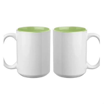 15 oz. Glossy Two-Tone Custom Photo Mug