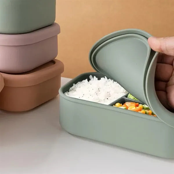 3-Compartment Leakproof Lightweight Silicone Bento Box