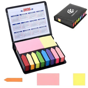 School office work page markers colored sticky notes tabs