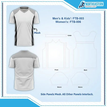 Men's & Kids' Premium Sublimation Football Fanwear Jersey w/