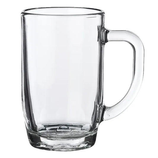 14oz Sturdy Belgian Dimpled Glass Beer Mug
