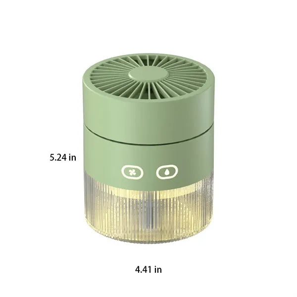 Adjustable Portable Mini Desktop 3-Speed Fan with Mist Spray