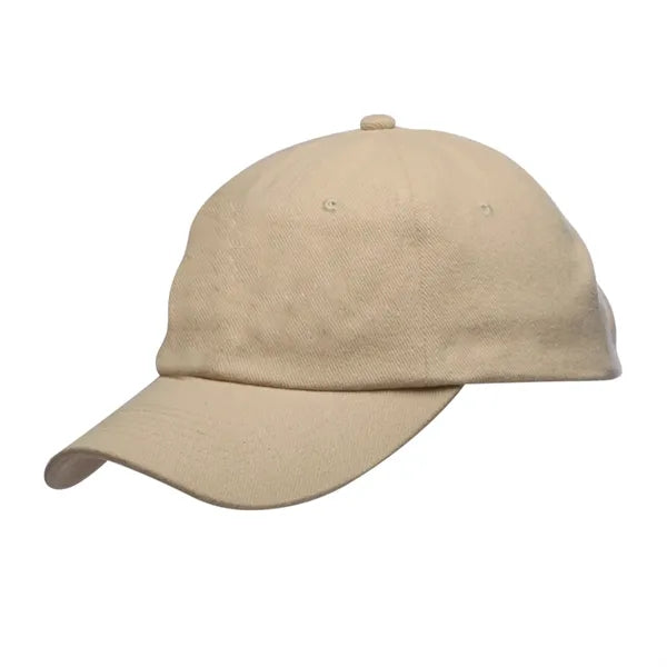 Unstructured Brushed Cotton 6-Panel Snapback Cap