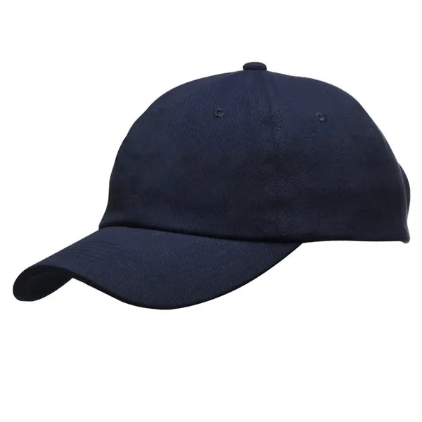 Unstructured Brushed Cotton 6-Panel Snapback Cap