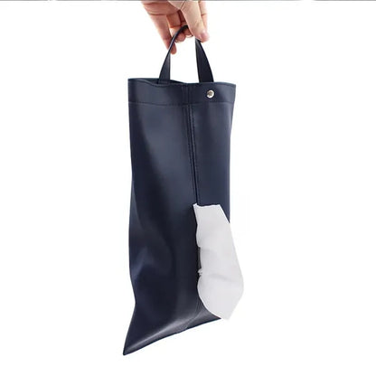 PU Leather Removable Spacious Durable Car Tissue Bags