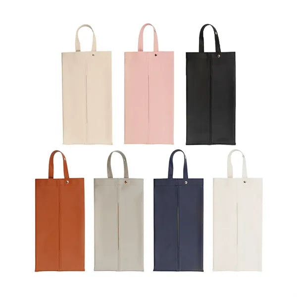 PU Leather Removable Spacious Durable Car Tissue Bags