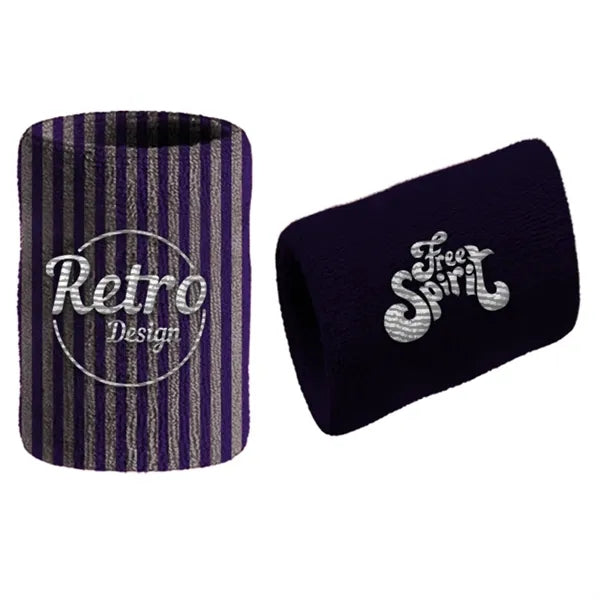 Solid color Stretch Wristband / Embroidery Logo