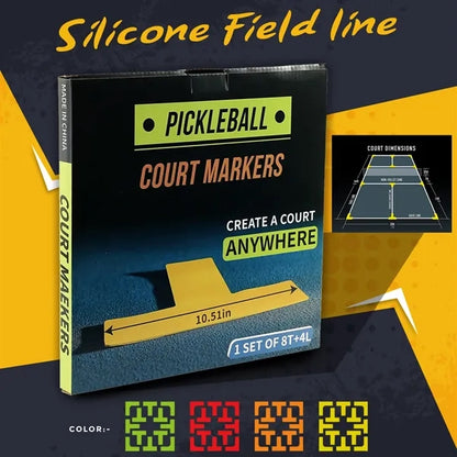 Pickleball Silicone Field Line w/ Colorful Box