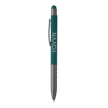 Geometric Aluminum Stylus Ballpoint Pen