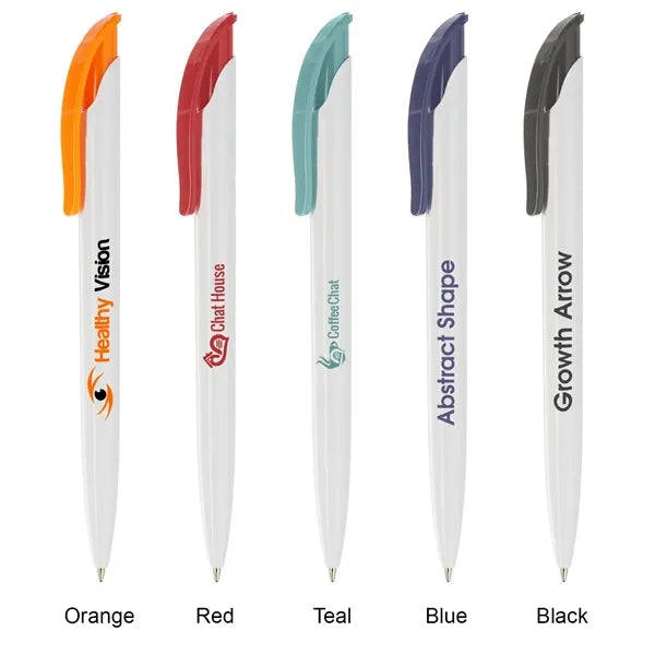 Full Tint White Plastic Pens