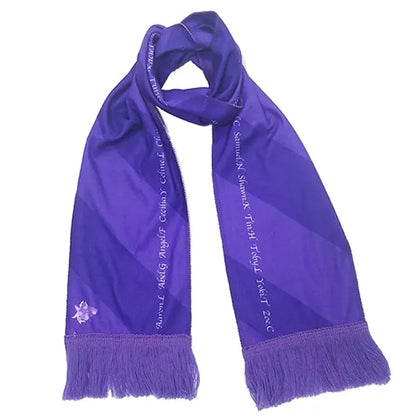 Full Sublimation Flannel Scarf with Tassle - 57"x6.7"