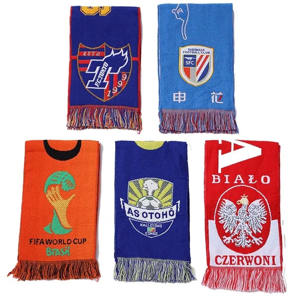 Custom Woven Acrylic Scarf with Tassel - 51"x7.8"