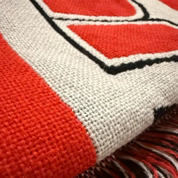 Custom Woven Acrylic Scarf with Tassel - 51"x7.8"