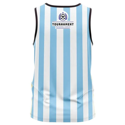 Unisex & Kids' Sublimation Jersey Style Tank Top - 160G Brus