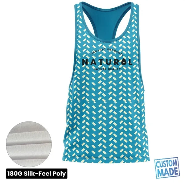 Unisex & Kids' Sublimation Racerback Tank Top - 180G Silk-Fe