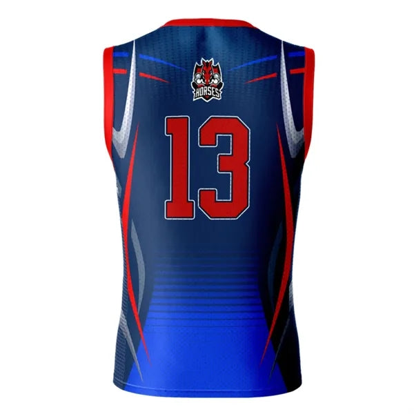 Unisex and Kids' Sublimation Basketball Jersey - Short Hole