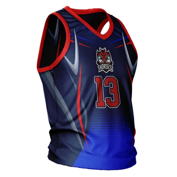 Unisex and Kids' Sublimation Basketball Jersey - Short Hole