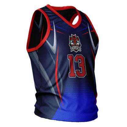 Unisex and Kids' Sublimation Basketball Jersey - Short Hole