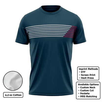 Adult and Kids' Custom 6.2 oz Cotton Short Sleeve T-Shirt -
