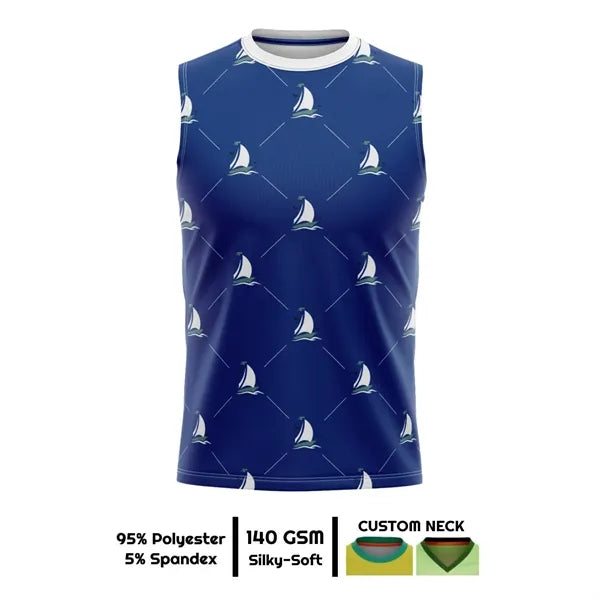 Unisex & Kids' Sublimation Sleeveless T-Shirt - 160G Brushed