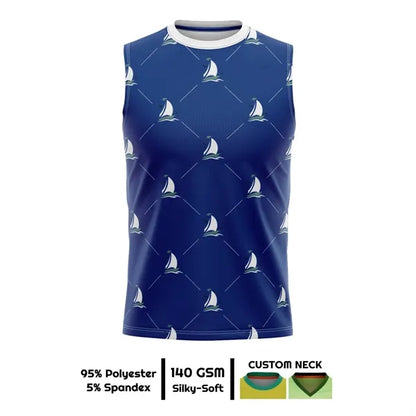 Unisex & Kids' Sublimation Sleeveless T-Shirt - 160G Brushed