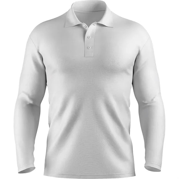 Sublimation Long Sleeve Polo - 180G Silk-Feel Interlock - Me