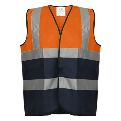 VISIPRO Unisex Hook & Loop Reflective Colorblock Safety Vest