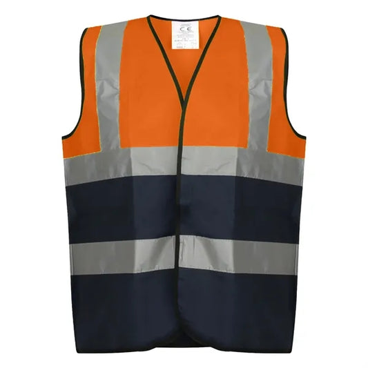 VISIPRO Unisex Hook & Loop Reflective Colorblock Safety Vest