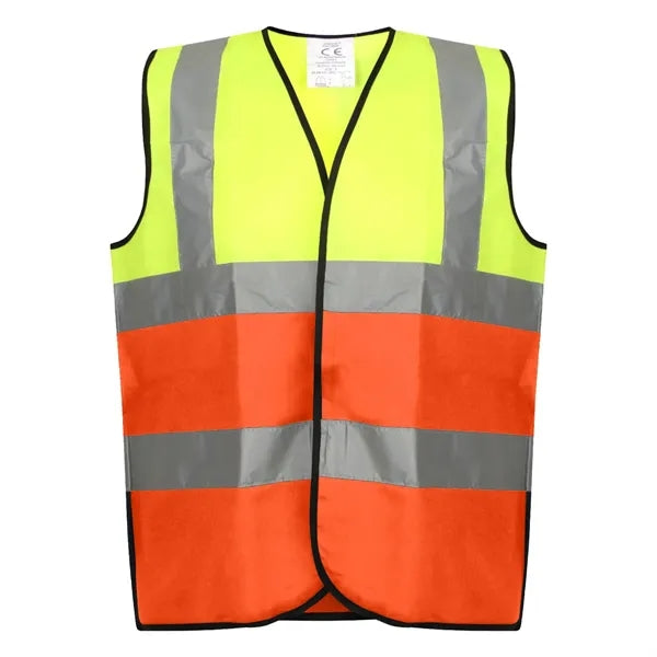 VISIPRO Unisex Hook & Loop Reflective Colorblock Safety Vest