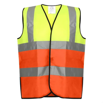 VISIPRO Unisex Hook & Loop Reflective Colorblock Safety Vest