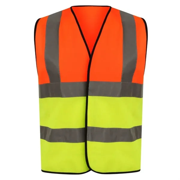 VISIPRO Unisex Hook & Loop Reflective Colorblock Safety Vest