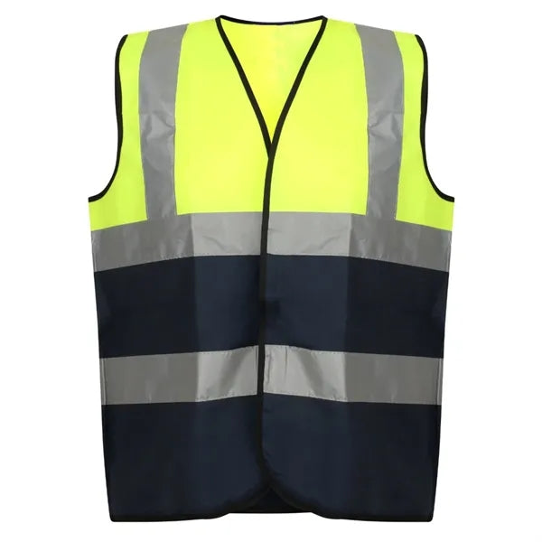 VISIPRO Unisex Hook & Loop Reflective Colorblock Safety Vest