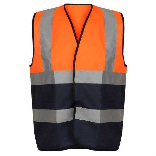 VISIPRO Unisex Hook & Loop Reflective Colorblock Safety Vest