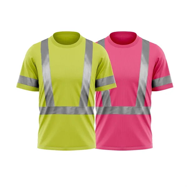 VISIPRO Short Sleeve Reflective Safety T-Shirt - Poly-Cotton