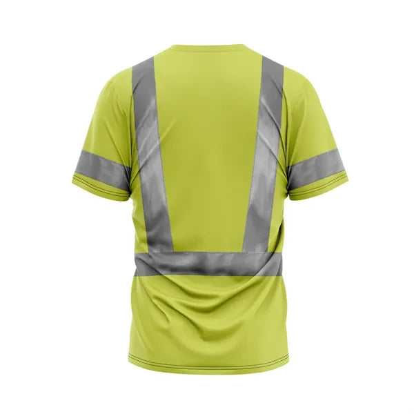 VISIPRO Short Sleeve Reflective Safety T-Shirt - Poly-Cotton