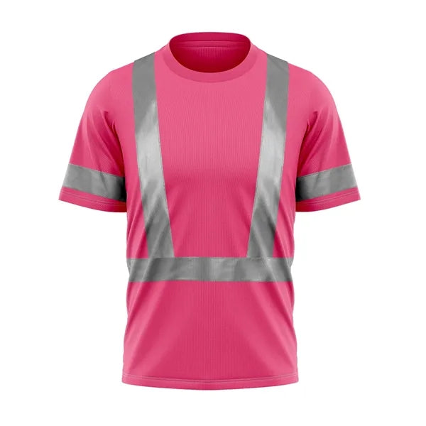 VISIPRO Short Sleeve Reflective Safety T-Shirt - Poly-Cotton