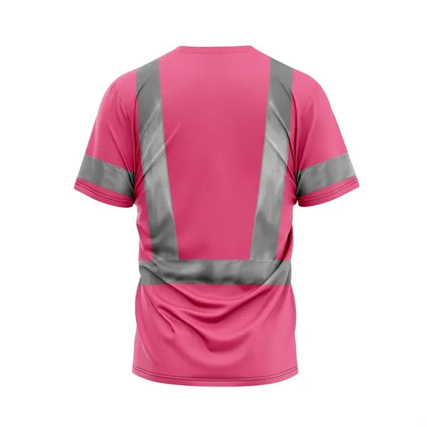 VISIPRO Short Sleeve Reflective Safety T-Shirt - Poly-Cotton