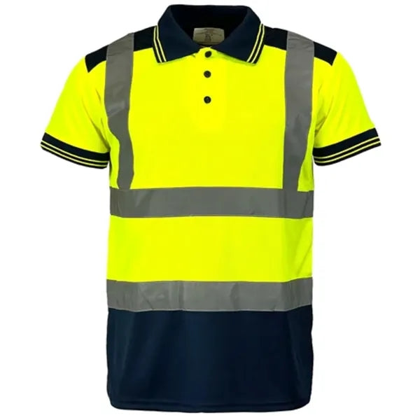 VISIPRO Short Sleeve Reflective Colorblock Safety Polo -