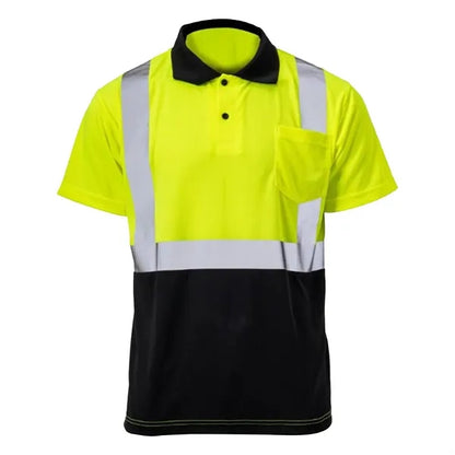 VISIPRO Short Sleeve Reflective Colorblock Safety Polo -