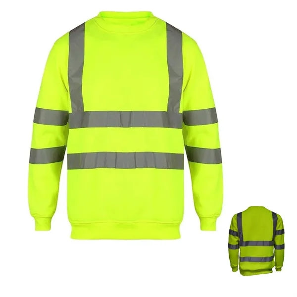 VISIPRO Reflective Safety Sweatshirt with Bands & Brace -
